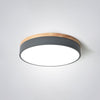 Morandi Flush Mount Ceiling Light, Metal & Wood