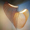 Mosquito Coil Wood Pendant Light, Dia 40/60/80cm