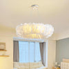 Natural feather soft light Pendant light