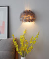Nordic Feather Bedroom Bedside Wall Lamp