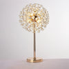 Nordic bedroom dandelion crystal table lamp
