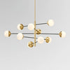 Nordic glass living room chandelier