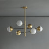 Nordic glass living room chandelier