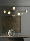 Nordic glass living room chandelier
