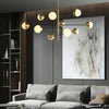Nordic glass living room chandelier