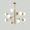 Nordic glass living room chandelier