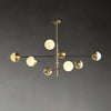 Nordic glass living room chandelier