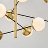 Nordic glass living room chandelier