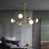 Nordic glass living room chandelier
