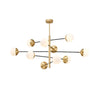 Nordic glass living room chandelier