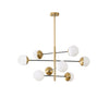 Nordic glass living room chandelier