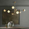 Nordic glass living room chandelier