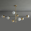 Nordic glass living room chandelier