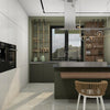 Nordic restaurant bar glass pendant light