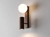 Nordic solid wood bedroom wall lamp