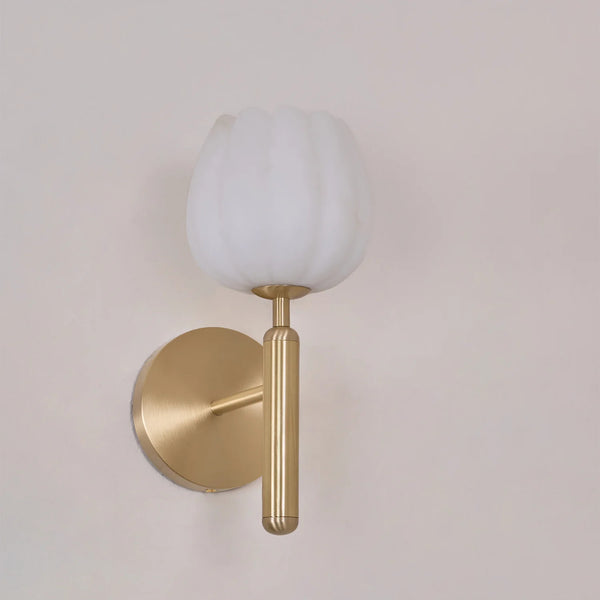 Nordic style bedroom flower bud wall lamp