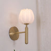Nordic style bedroom flower bud wall lamp