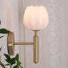 Nordic style bedroom flower bud wall lamp