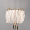 Nordic light luxury living room bedroom feather floor lamp