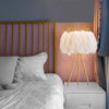 Nordic light luxury living room bedroom feather floor lamp