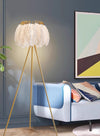 Nordic light luxury living room bedroom feather floor lamp
