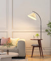 Double layer half curved floor lamp