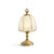 American retro living room art etched glass table lamp