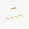 Oval solid wood Pendant Lamp