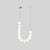 Copper Acrylic Pearl Necklace Pendant Light