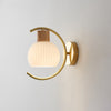Japanese style wooden wall lamp