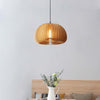 Pumpkin Wood Pendant Light