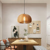 Pumpkin Wood Pendant Light