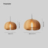 Pumpkin Wood Pendant Light