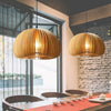 Pumpkin Wood Pendant Light