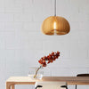 Pumpkin Wood Pendant Light