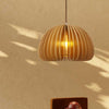 Pumpkin Wood Pendant Light