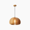 Pumpkin Wood Pendant Light