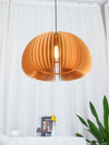 Pumpkin Wood Pendant Light