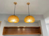 Pumpkin Wood Pendant Light