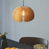 Pumpkin Wood Pendant Light