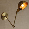 Faltbare Retro-Wandlampe aus Eisen