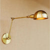 Faltbare Retro-Wandlampe aus Eisen