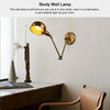 Faltbare Retro-Wandlampe aus Eisen