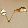 Faltbare Retro-Wandlampe aus Eisen