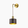 Retro Wandlampe mit Holzmaserung