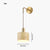 Retro Wandlampe mit Holzmaserung