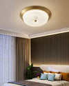 Retro bedroom petal glass ceiling lamp