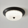 Retro bedroom petal glass ceiling lamp