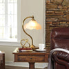 Retro bedroom study petal table lamp