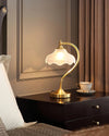 Retro bedroom study petal table lamp